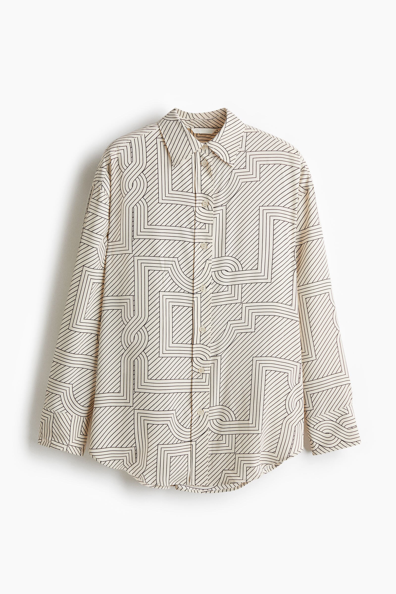 Yushi　HM LM Camisa oversize estampada | H&M Brasil