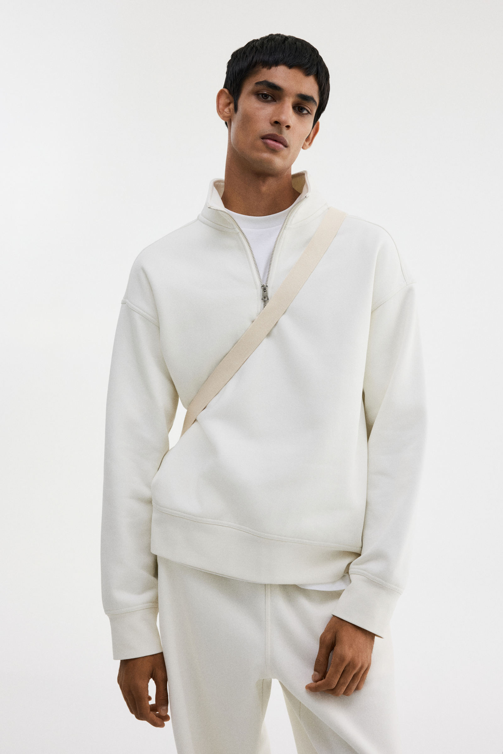 小物 HM Sweatshirt com meio fecho loose fit | H&M Brasil