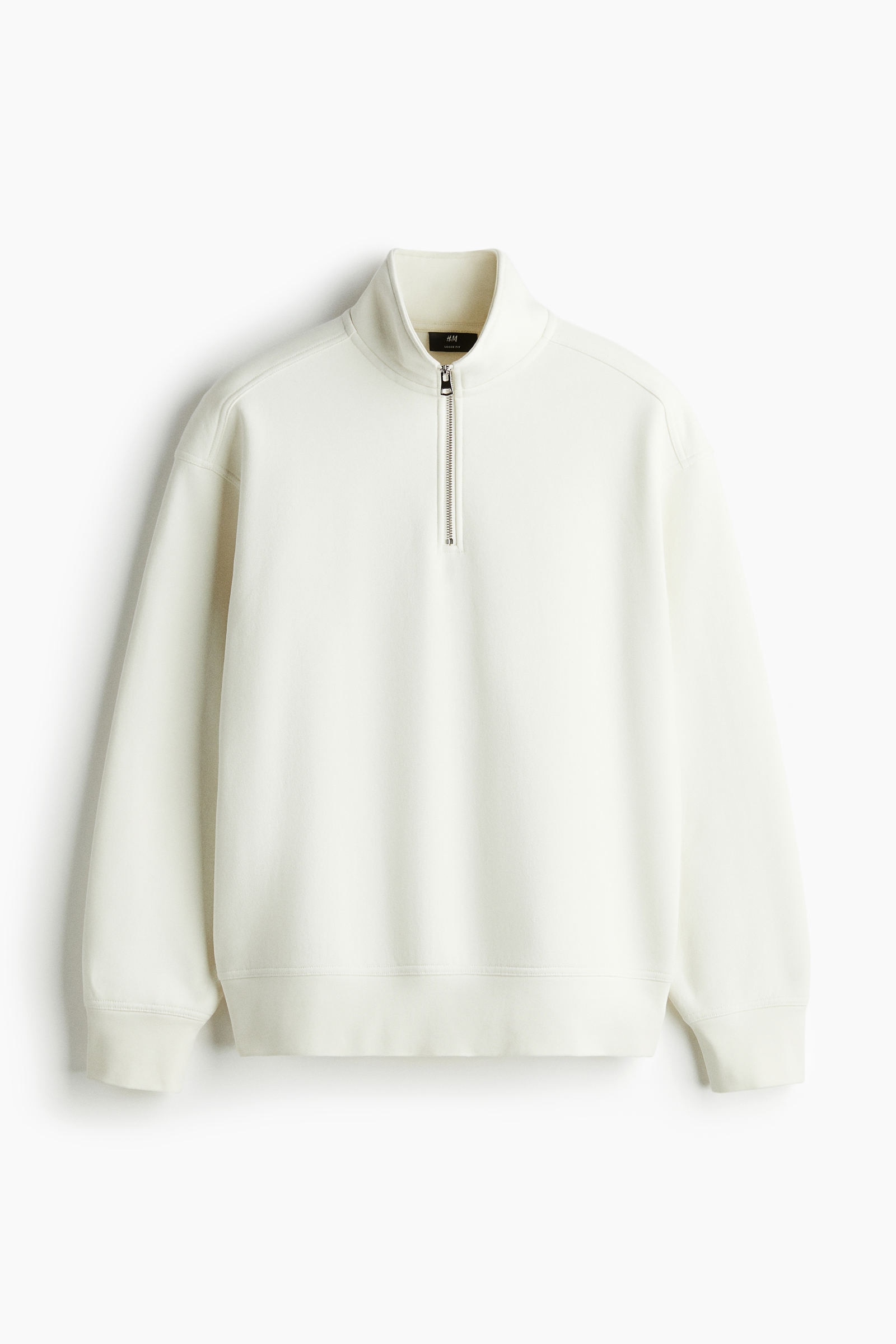 H＆M(*ˊᵕˋ*)੭ ੈ❤︎  Sweatshirt com meio fecho loose fit | H&M Brasil